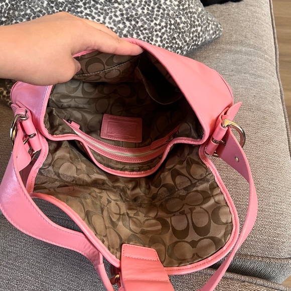 Coach Vintage Soho Satchel Pink Leather Shoulder Bag - Picture 6 of 9